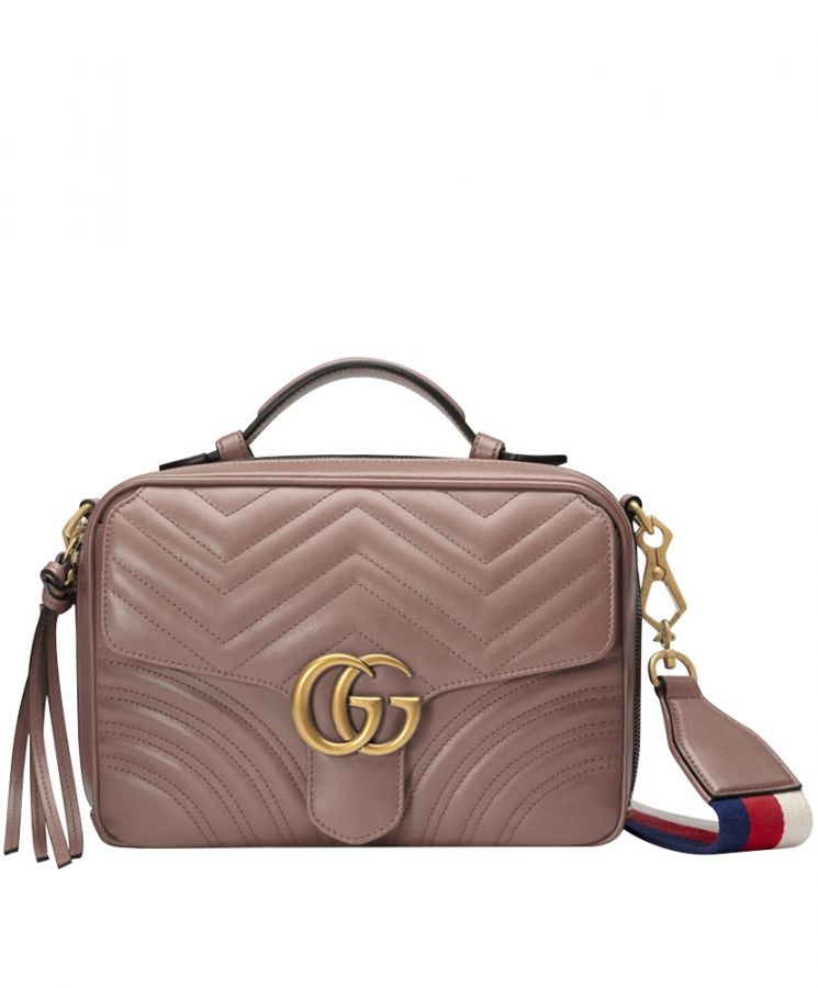 G.U.C.C GG Marmont matelasse top handle bag 498100