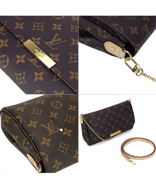 L.*V Monogram, Luxury Handbag, Monogram Favorite M40718 Brown