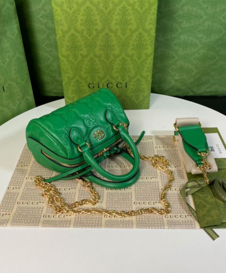 G.U.C.C GG Matelasse, Luxury Handbag, Leather Mini Bag, Interchangeable Straps, G.U.C.C Love Parade