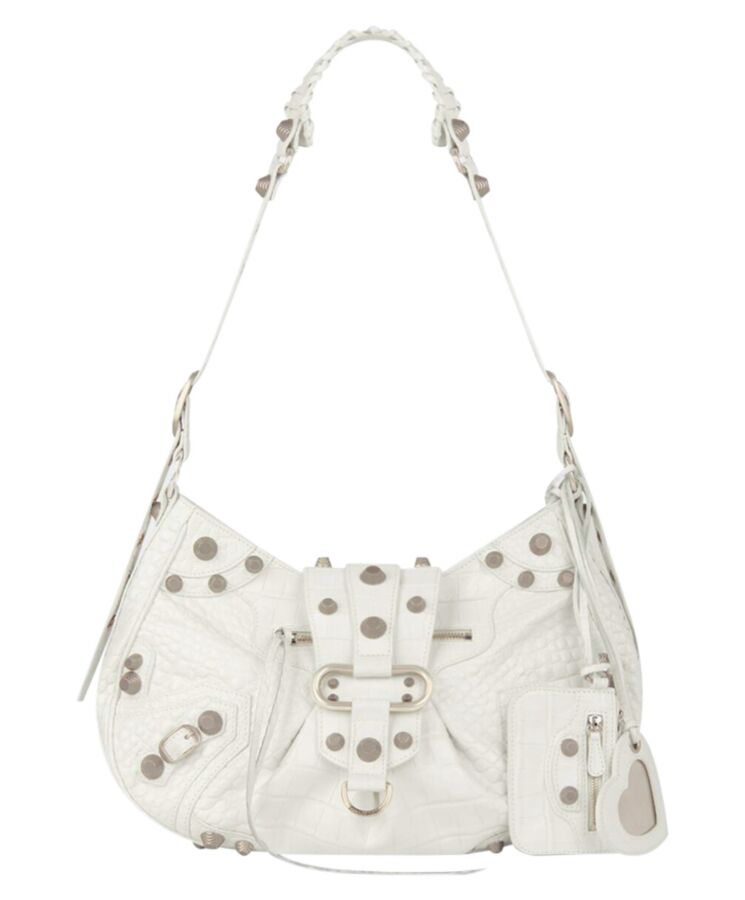 Balen.ciaga Le Cagole Medium Shoulder Bag Cream