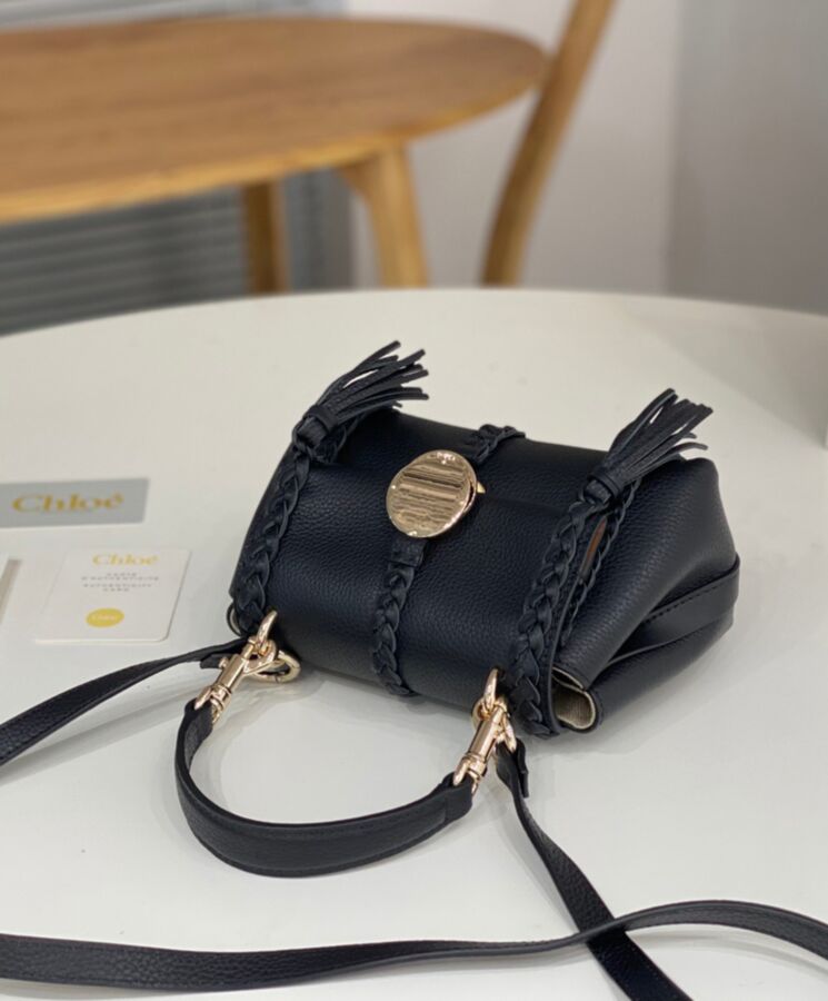 chl.oe Penelope Mini Soft Shoulder Bag Black