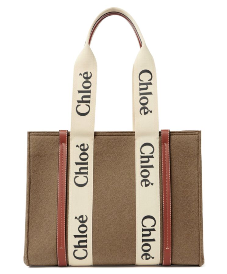 chl.oe Medium Woody Tote Bag Apricot