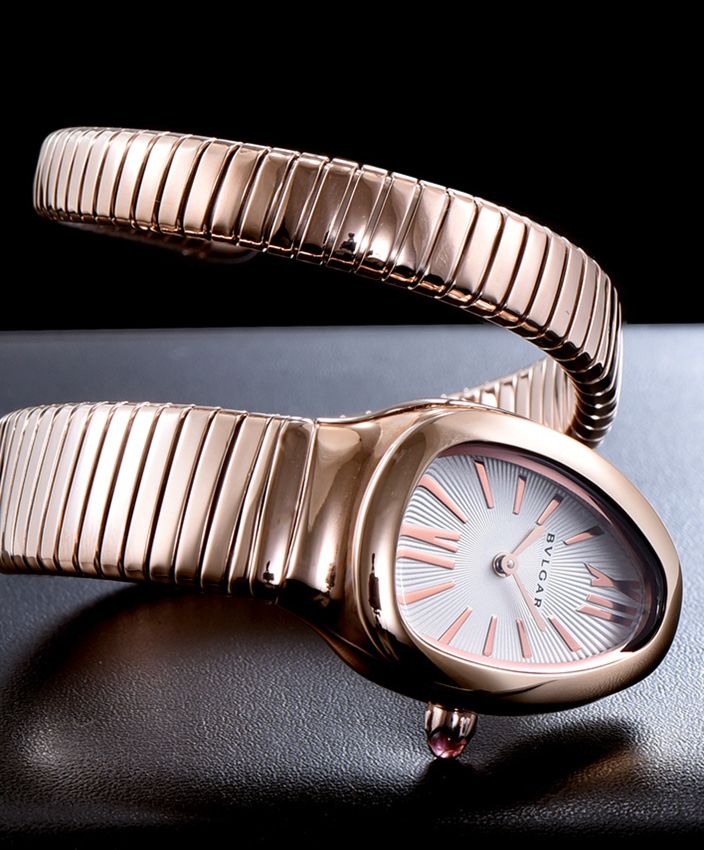 Bvl.gar rose-gold Automatic Watch for Women White