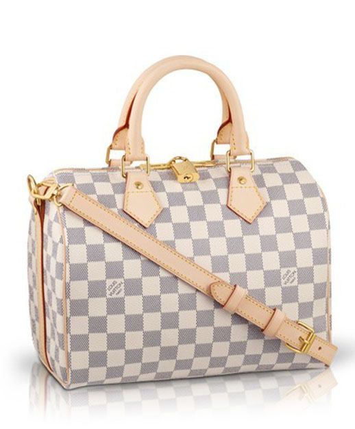 L.*V Damier Speedy N41000 White