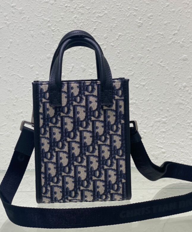 Di.ar Safari North-South Mini Tote Bag Dark Blue