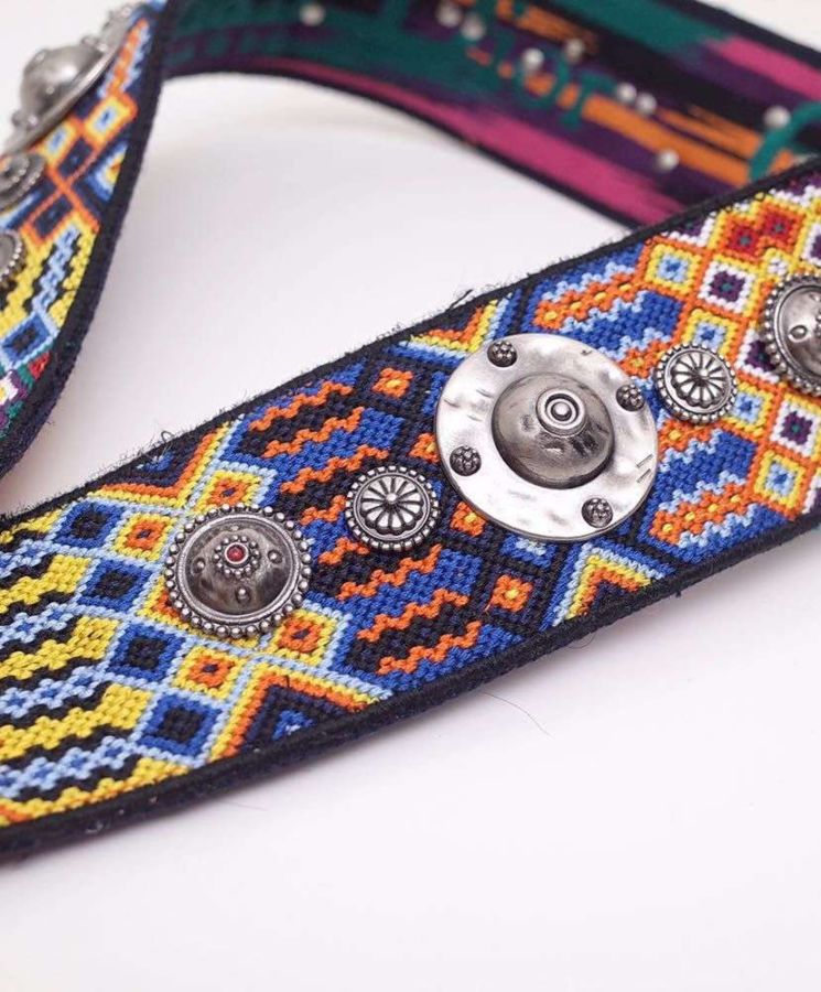 Di.ar Di.ar Fiesta Strap, Multicolored Embroidered Strap, Designer Shoulder Strap