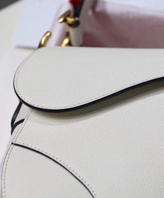 Di.ar Saddle Calfskin Bag M0446 White