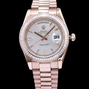 Ro.le.x Men's Stainless Steel Watch, Diamond White Ro.le.x, Luxury Timepiece