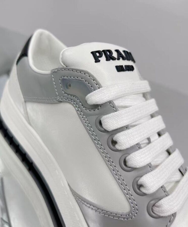 Pra.-da Unisex District Perforated Leather Sneakers