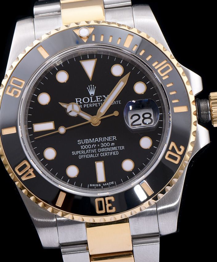 Ro.le.x Gold Submariner, Luxury Watch, Men's Watch, Waterproof Watch, Ro.le.x Watch