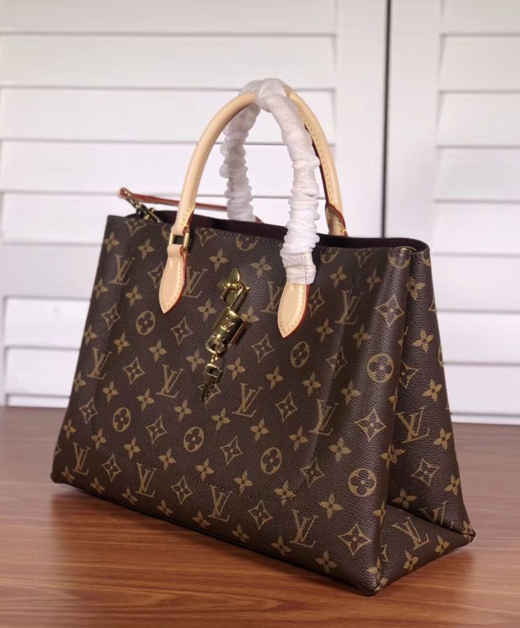 L.*V Flower Tote M43551 Brown