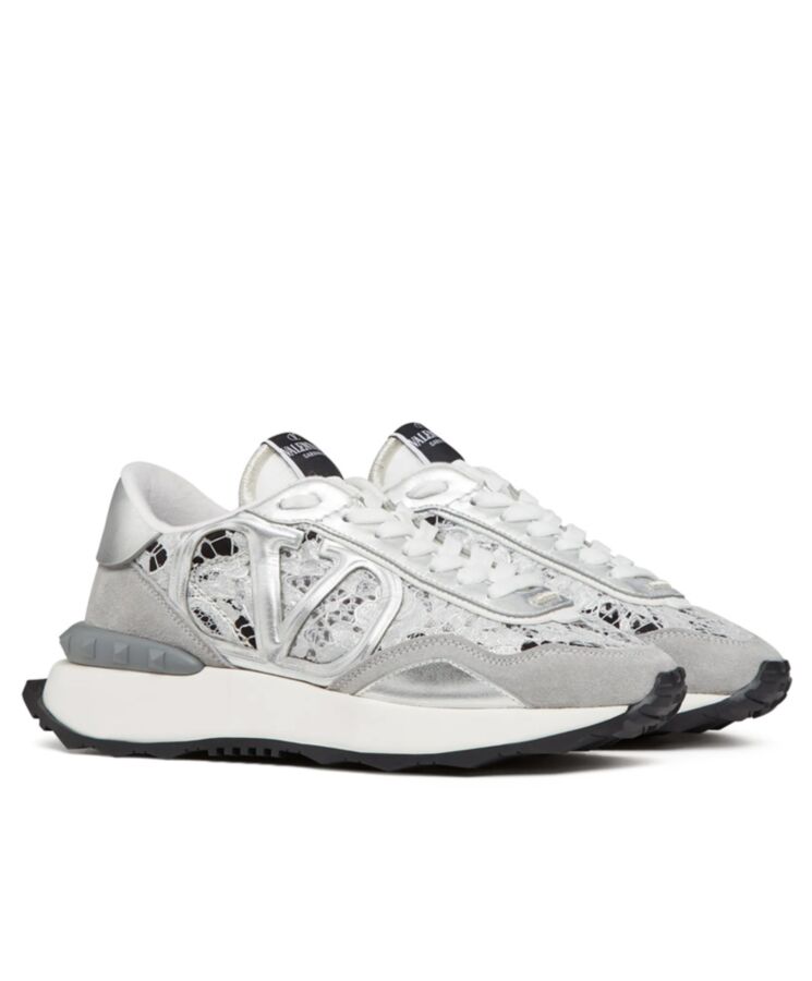 Valen.tino Unisex Lace And Mesh Lacerunner Sneaker