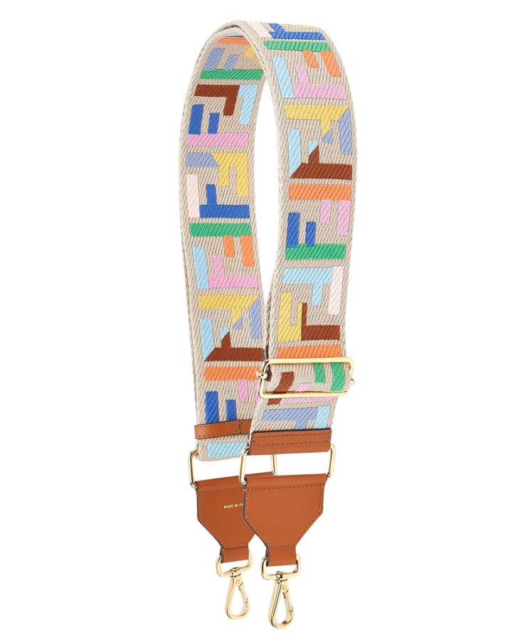 Fen.di Strap You Ribbon Shoulder Strap Coffee