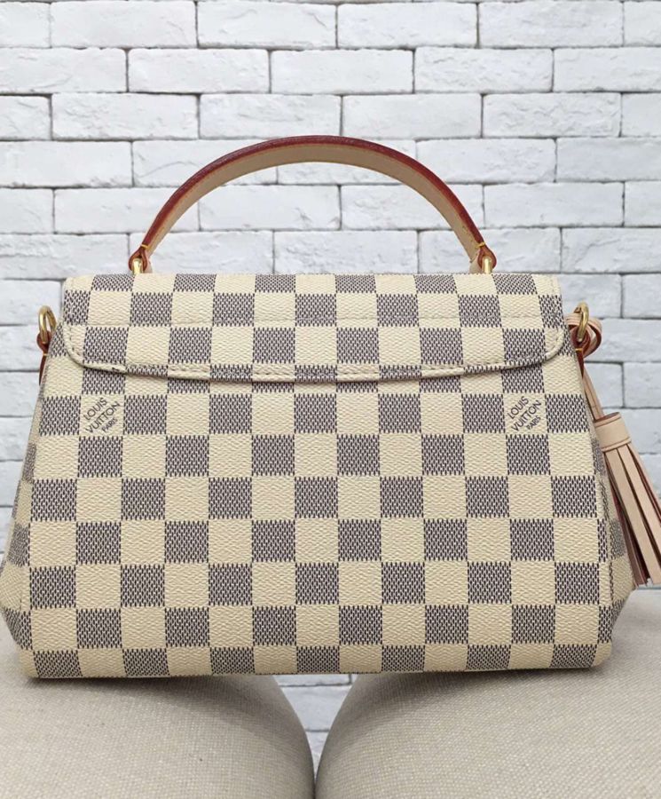 L.*V Croisette Damier Azur Canvas Bag White M41581