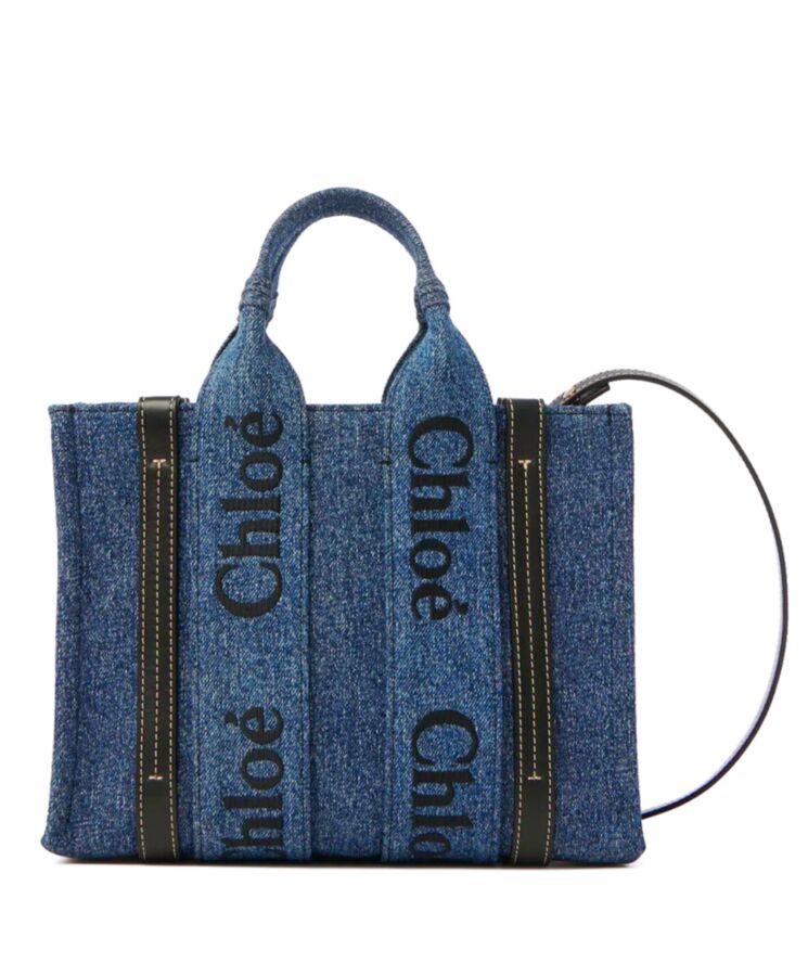 chl.oe Small Woody Tote Bag Blue