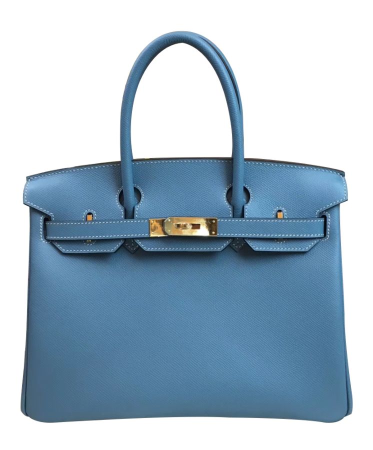 Her..mes Birkin 30, Epsom Leather, Luxury Handbag, Anti-slouch Leather, Rain-resistant Handbag