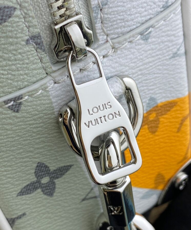 L.*V Mini Soft Trunk, Luxury Leather Accessory, Monogram Canvas, Cowhide Leather, Designer Bag