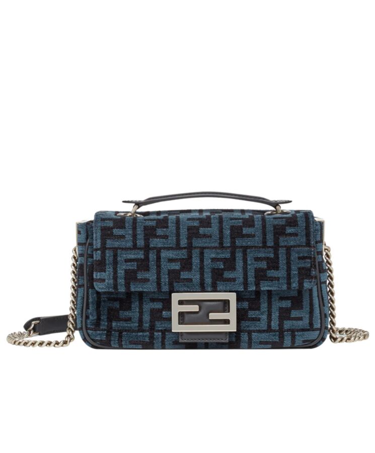 Fen.di Baguette Chain Midi 8BR793 Dark Blue