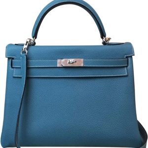 Her..mes Kelly Bag, Kelly Bag 28 Togo Leather, Authentic Her..mes Bag, Luxury Leather Bags, Designer Handbags