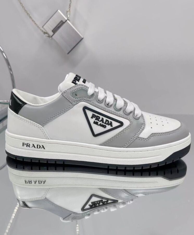 Pra.-da Unisex District Perforated Leather Sneakers