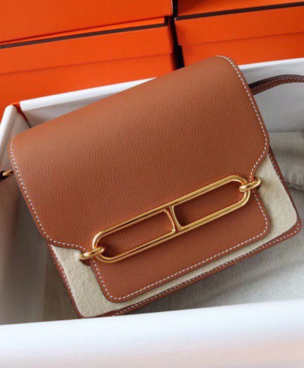 Her..mes Roulis Mini, Evergrain Calfskin Bag, Luxury Mini Bag