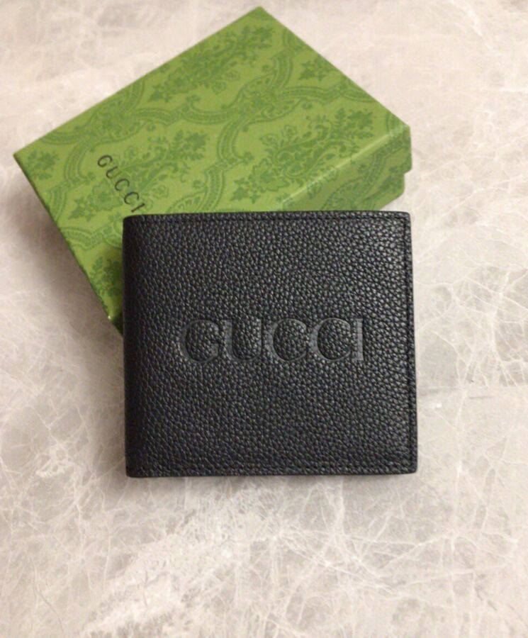 G.U.C.C Wallet With Embossed G.U.C.C Logo 658668 Black