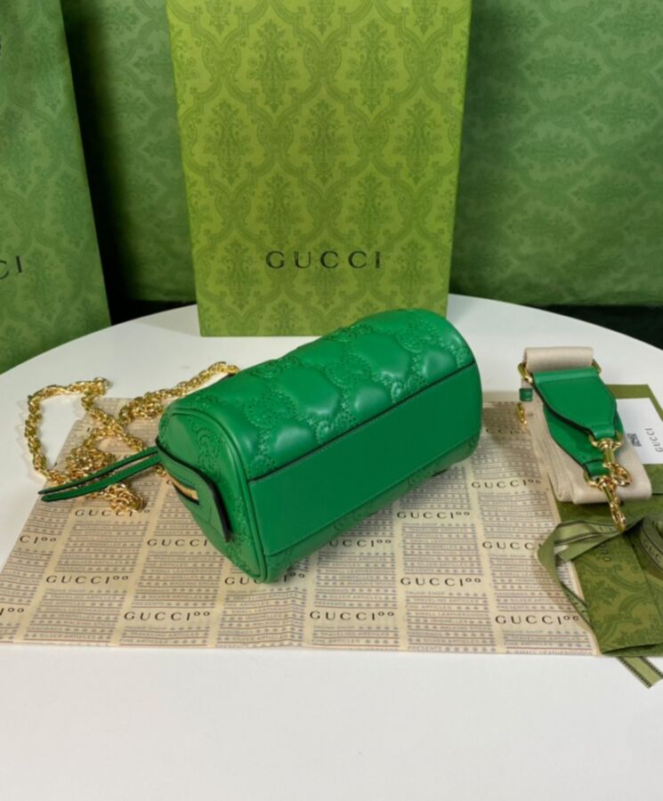 G.U.C.C GG Matelasse, Luxury Handbag, Leather Mini Bag, Interchangeable Straps, G.U.C.C Love Parade