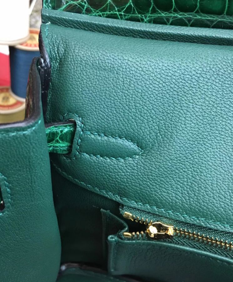 Her..mes Birkin 25, Crocodile Leather Bag, Luxury Handbag, Premium Her..mes Bag