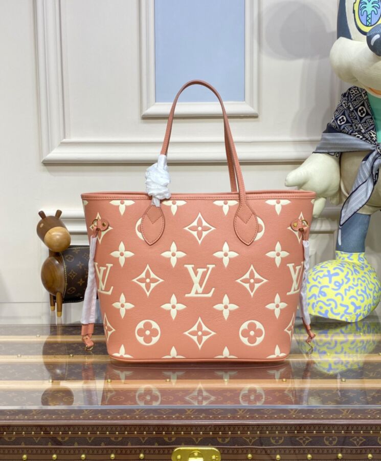 L.*V Neverfull MM M46329 Peachblow