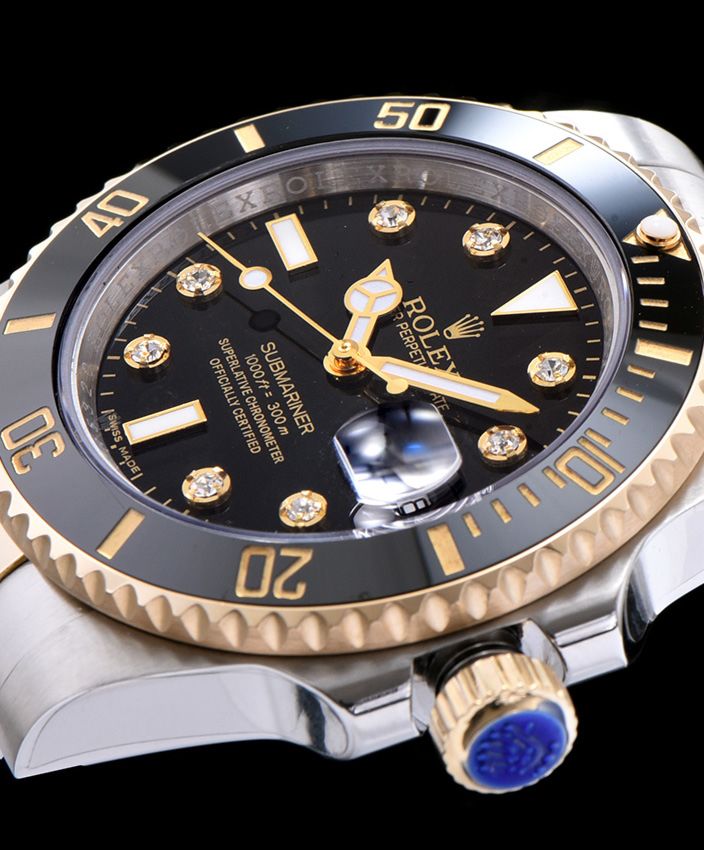 Ro.le.x Submariner Automatic Watch with Dimond Black