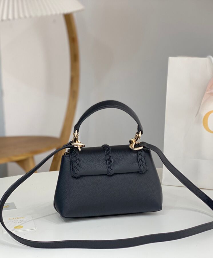 chl.oe Penelope Mini Soft Shoulder Bag Black