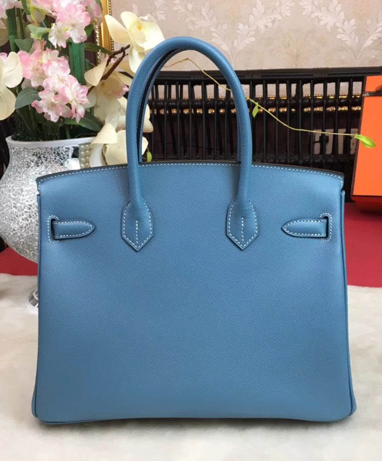 Her..mes Birkin 30, Epsom Leather, Luxury Handbag, Anti-slouch Leather, Rain-resistant Handbag