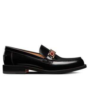 Di.ar Women's Code Loafer, Luxury Footwear, High-quality Calfskin Loafer, Black Loafer, Di.ar.