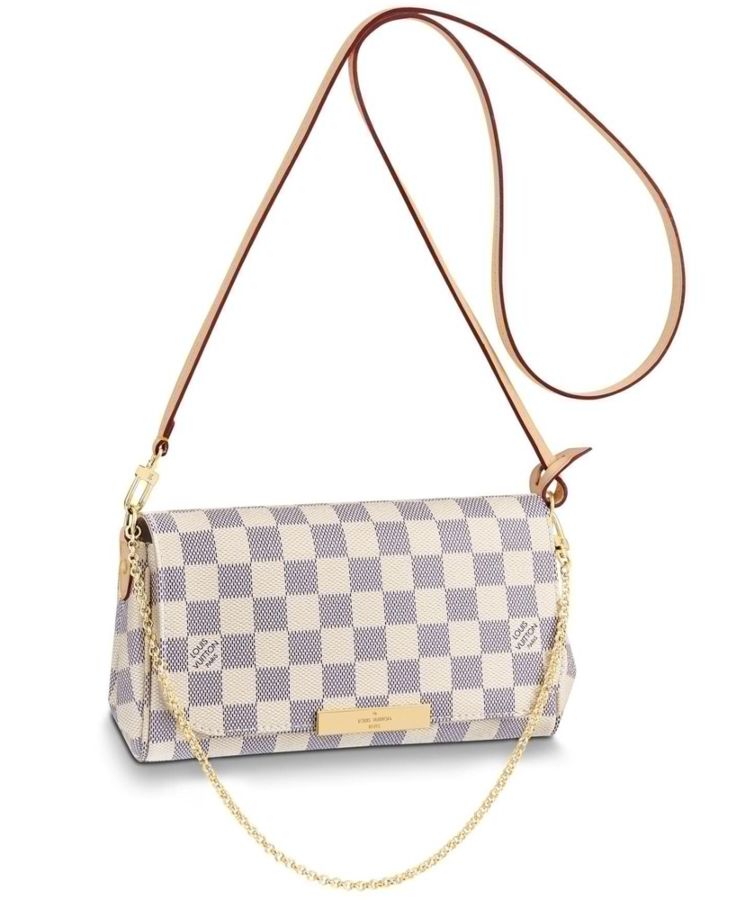 L.*V Damier Eva Clutch N41277 White