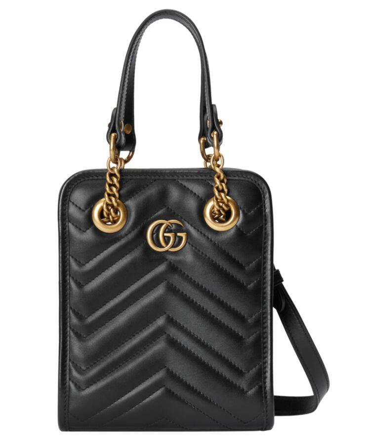 G.U.C.C GG Marmont Matelasse Mini Bag Black