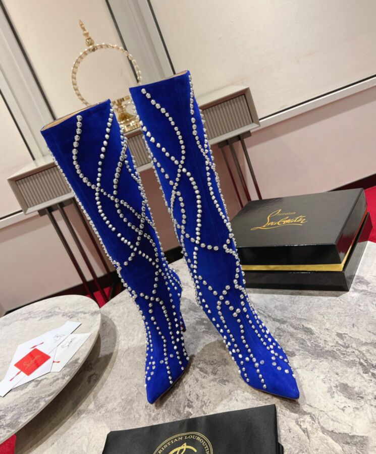 Chris.tian Women's, Astrilarge Botta, Pika Blue, Stiletto Heel, Urban Boots, Designer Footwear