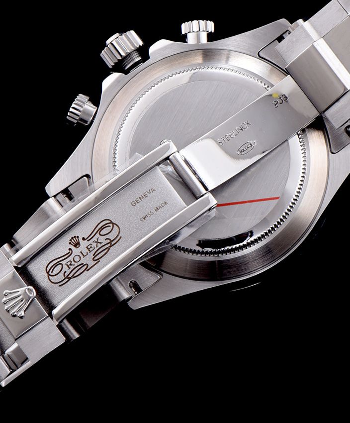 Ro.le.x Stainless Steel, White Dial Dayton Watch, Luxury Timepiece, Stainless Steel Bracelet, Waterproof Watch