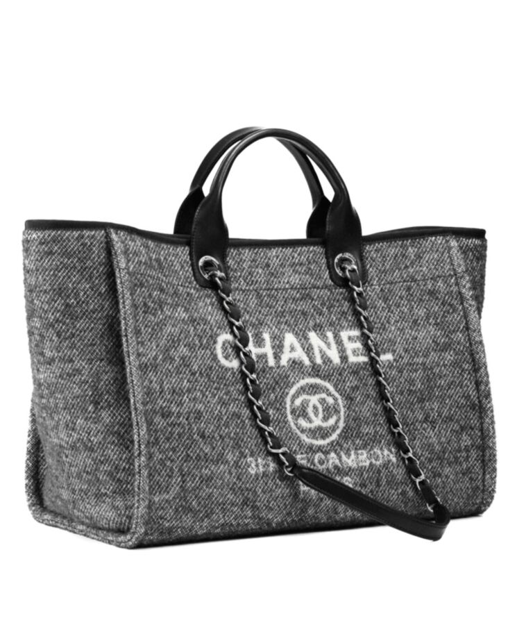 Cha.nel Large Tote A66941 Gray