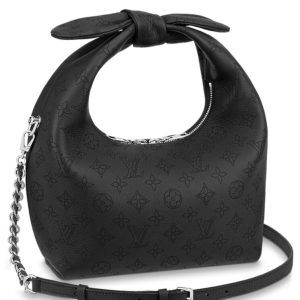 L.*V Why Knot PM Bag, Mahina calf leather, Monogram pattern, Luxury handbag