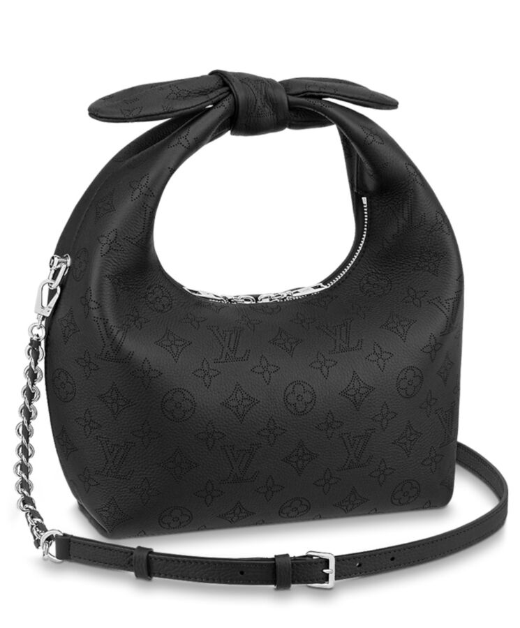 L.*V Why Knot PM Bag, Mahina calf leather, Monogram pattern, Luxury handbag