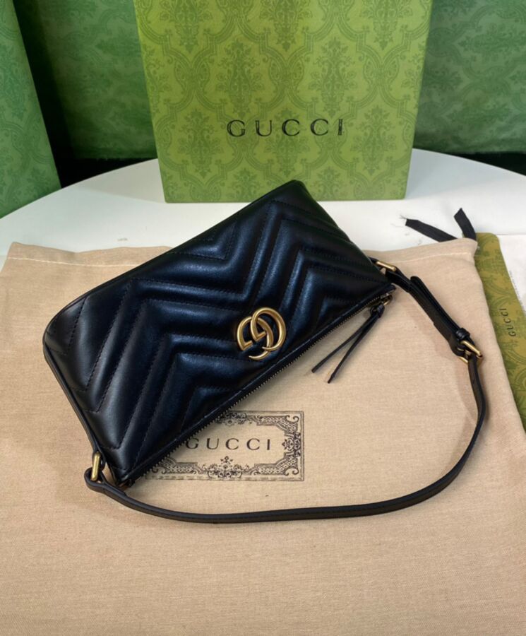 G.U.C.C GG Marmont Shoulder Bag 739166 Black