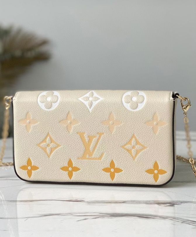 L.*V Felicie, Pochette M80498, Monogram Empreinte Leather, Summer 2021 Collection, Luxury Leather Goods