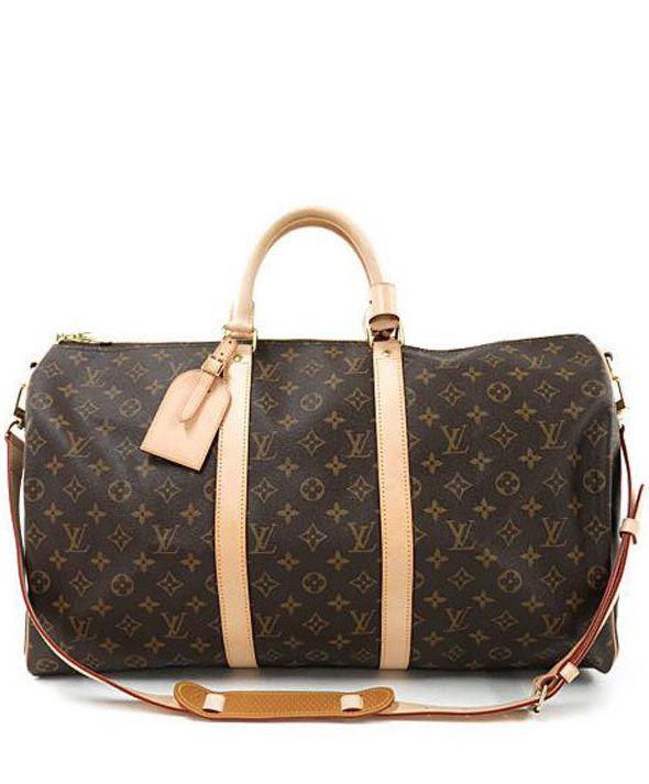 L.*V Monogram, Luxury travel bag, Keepall M41416 Brown