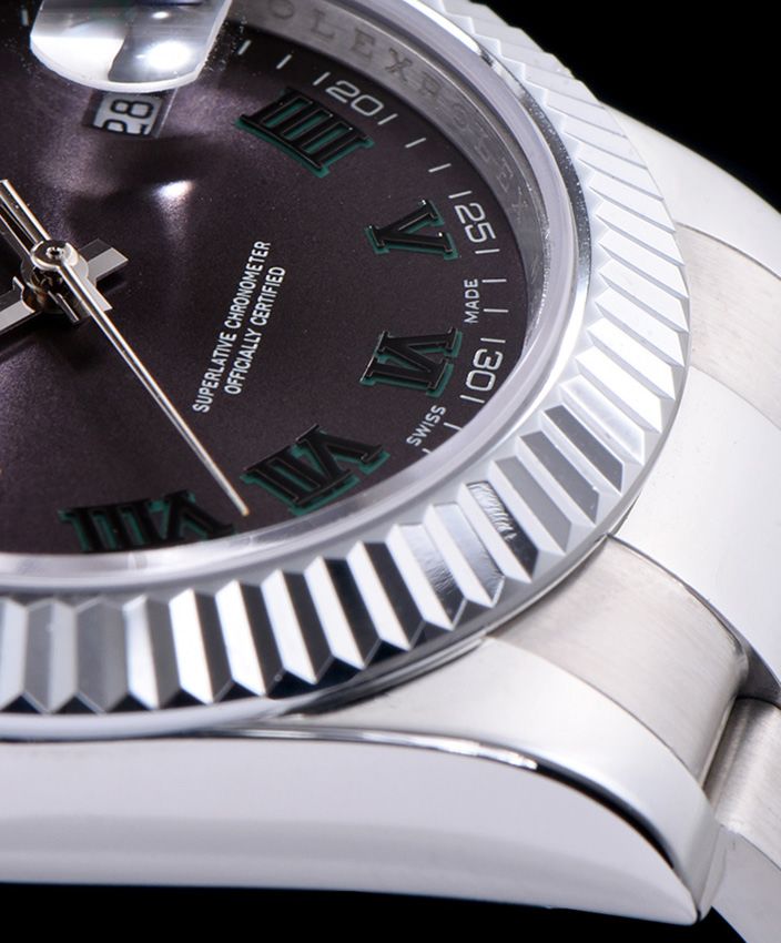 Ro.le.x Stainless Steel Datejust Automatic Watches Green