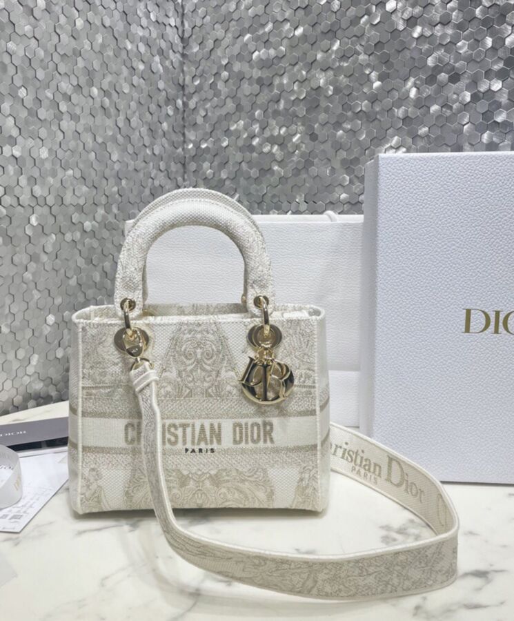 Di.ar Medium Lady D-Lite Bag Golden