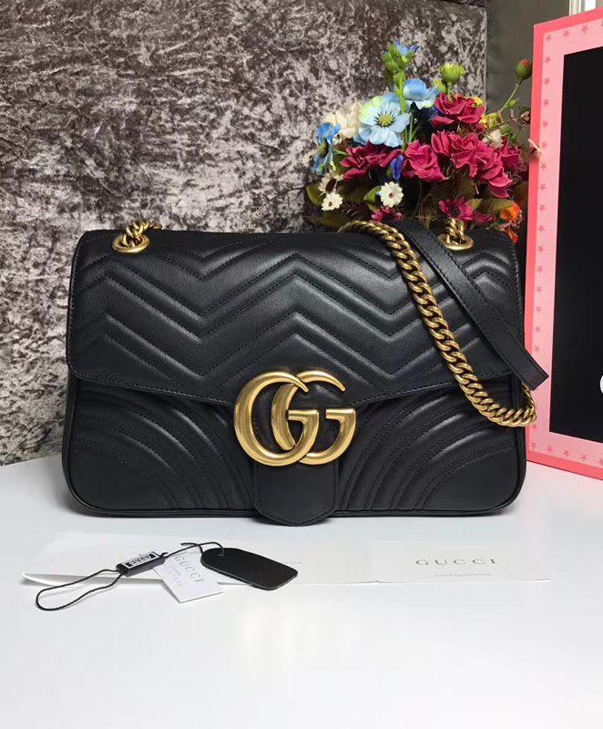 G.U.C.C GG Marmont Matelasse Medium Shoulder Bag 443496