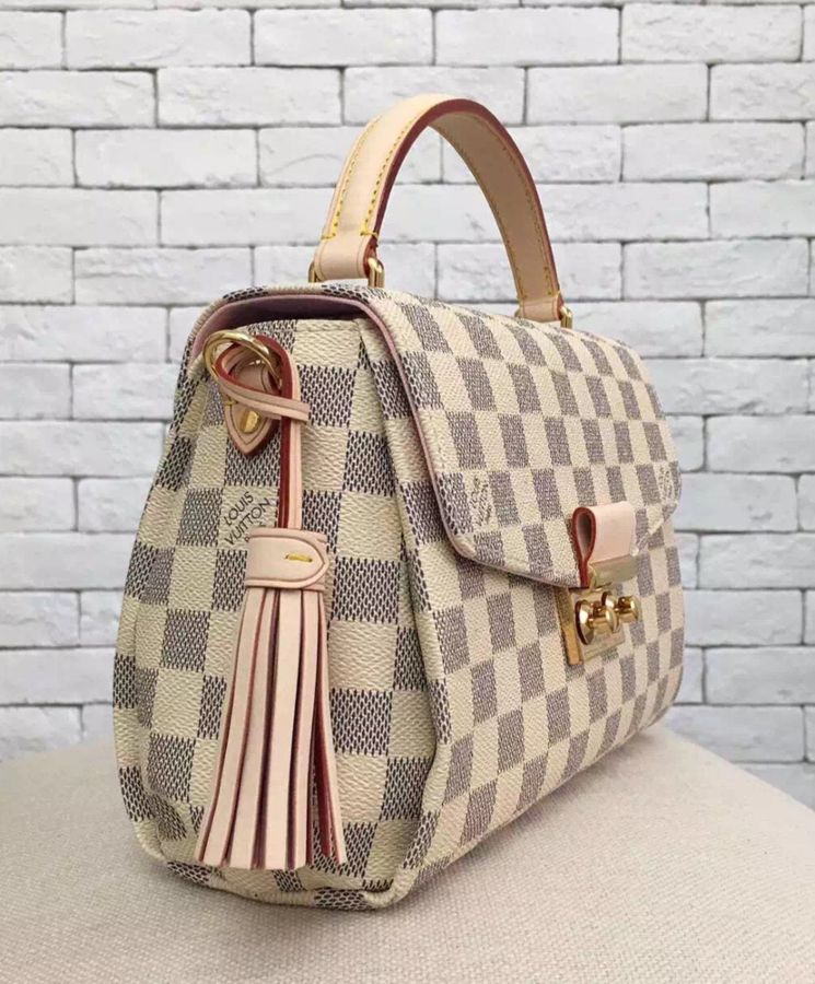 L.*V Croisette Damier Azur Canvas Bag White M41581