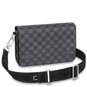 L.*V Studio, Studio Messenger Bag, Damier Infini leather, Luxury messenger bag, Designer bag.