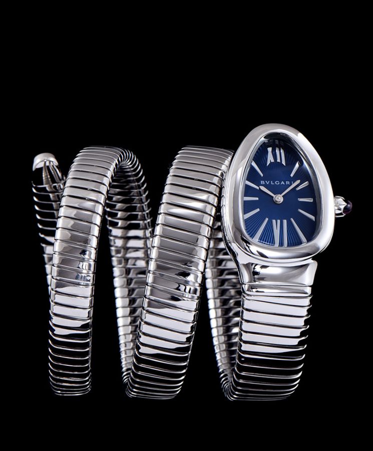 Bvl.gar sliver tone stainless steel automatic watch Blue