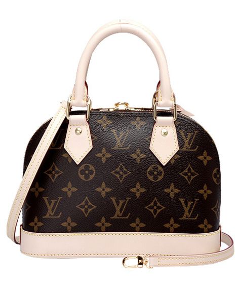 L.*V Monogram Canvas Alma Shoulder Bag M53152 Brown